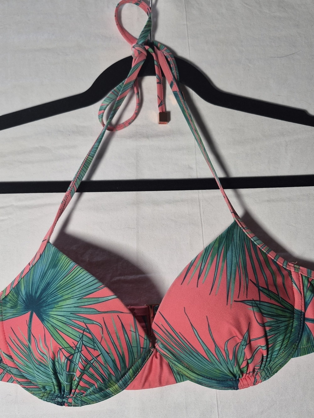 Victoria's Secret Pink & Teal Tropical Bikini Top 32C